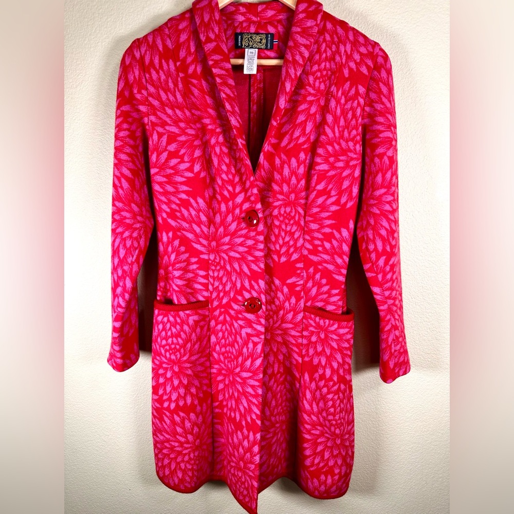 TyRihans Norge Norway Woman’s Print Blazer/Coat in 100% Wool - Picture 3 of 12